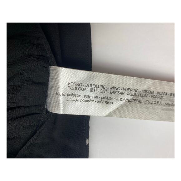 Zara Black and Silver Layered Ruffled Skort Women's Size Small NWT - Picture 10 of 10